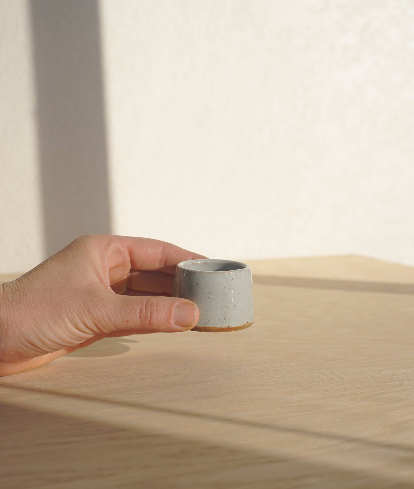 Candlestick set with match holder in white