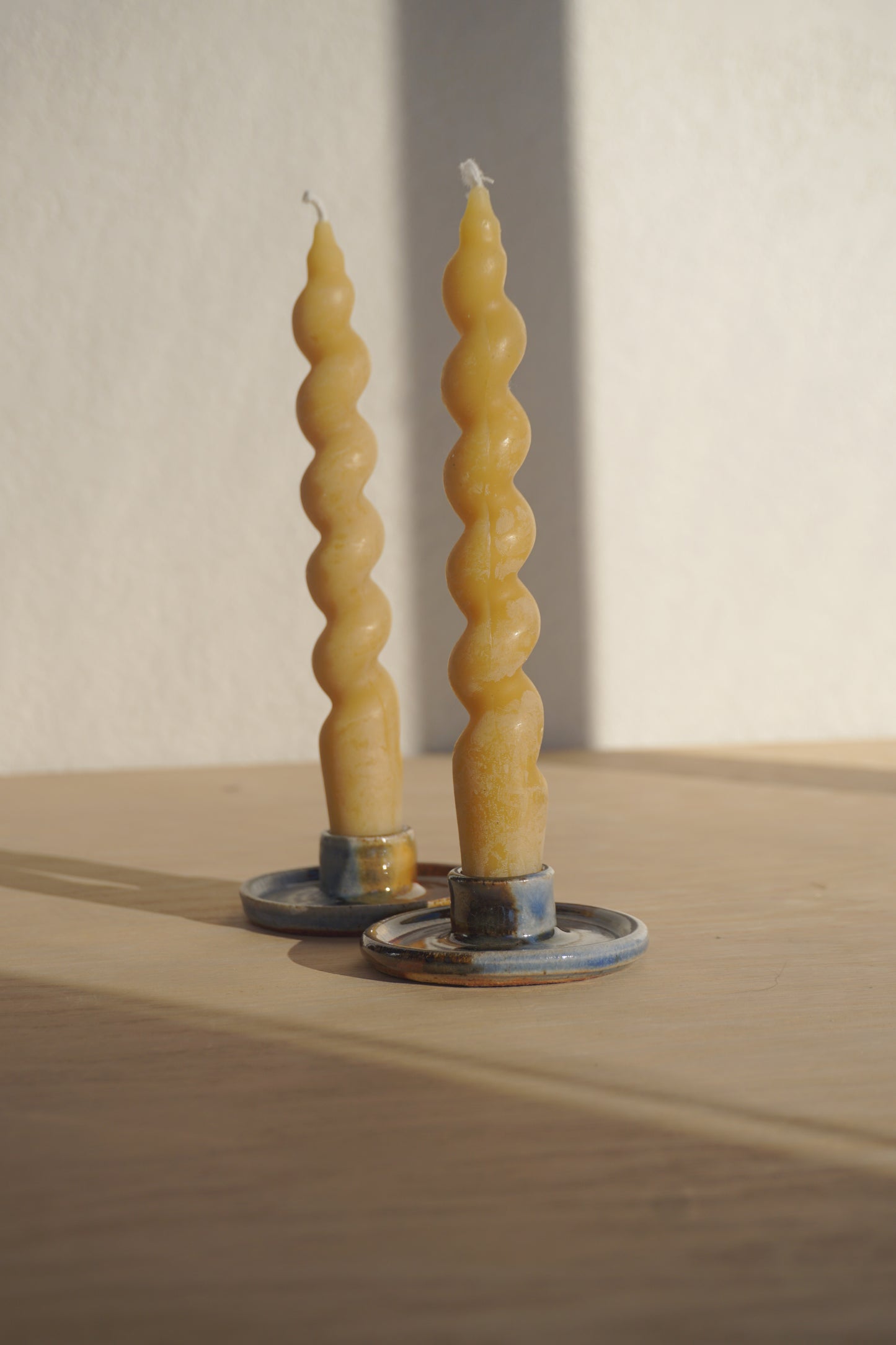 Candlestick set in Red/Blue