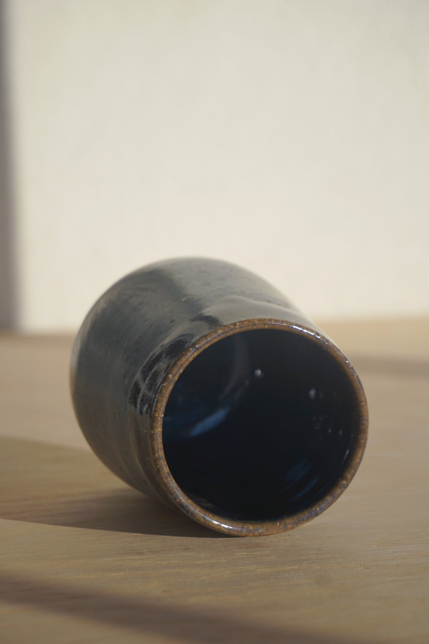 Blue yucca thumbprint tumbler