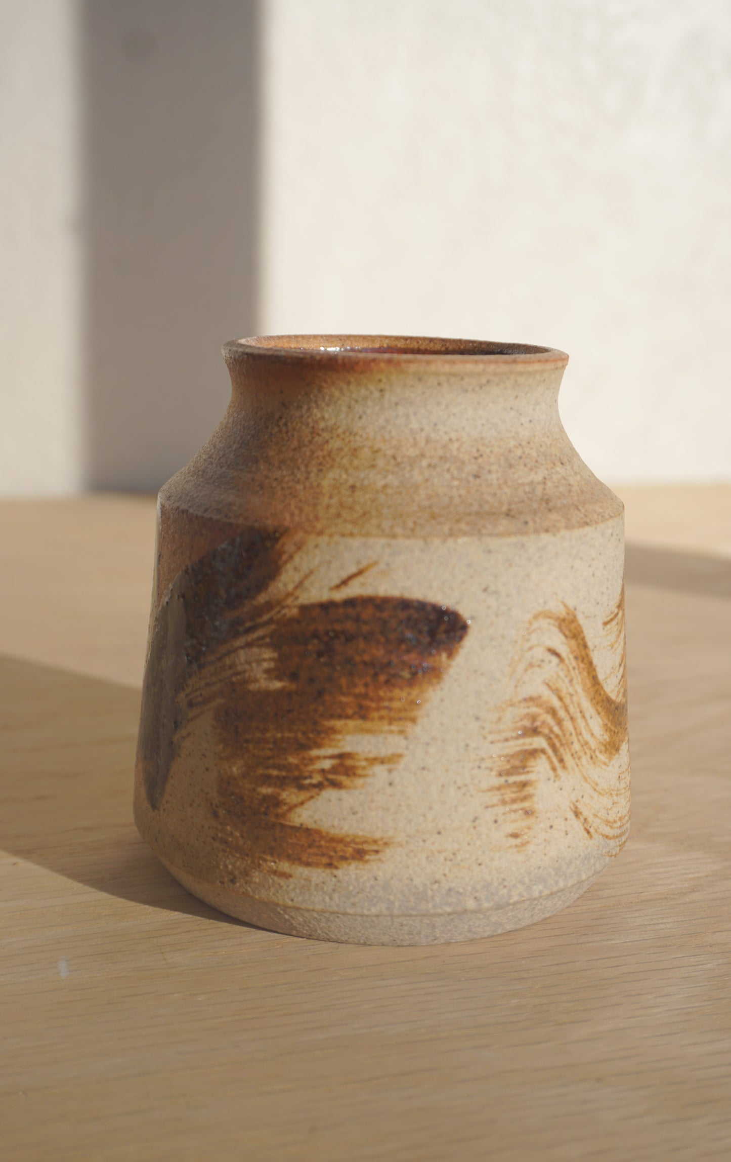 Medium vase decorated with wild clay