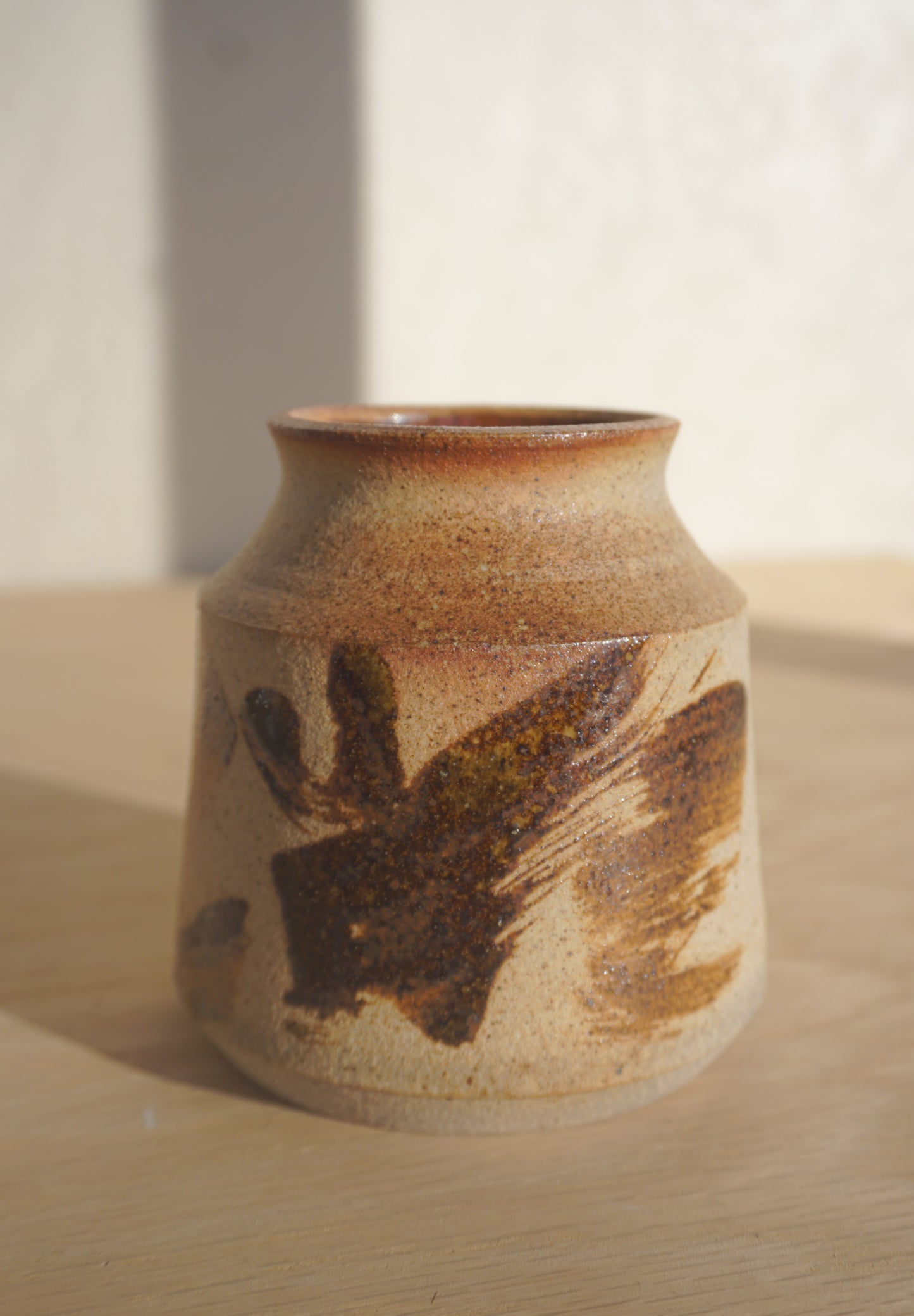 Medium vase decorated with wild clay